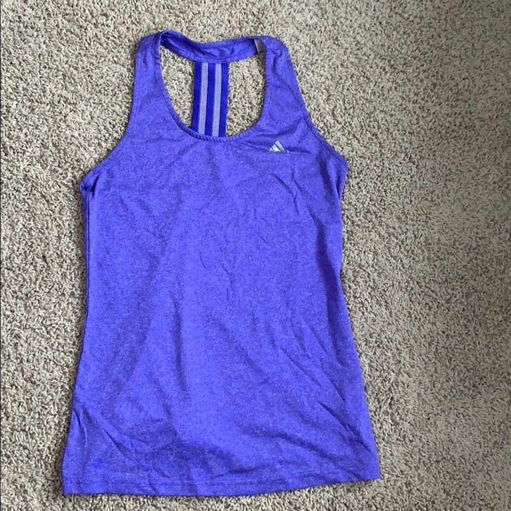 Purple adidas tank